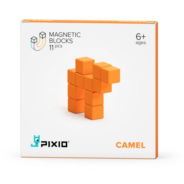 Klocki magnetyczne Pixio Orange Camel 11 Color Series