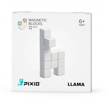Klocki magnetyczne Pixio White Llama 12 Color Series