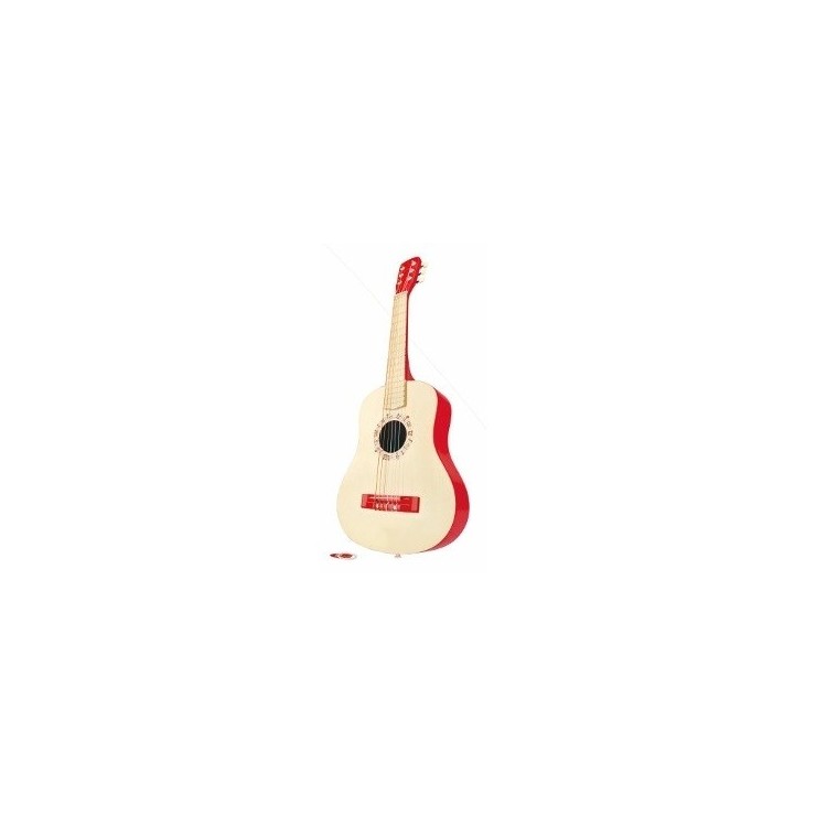 Czerwona gitara akustyczna Hape