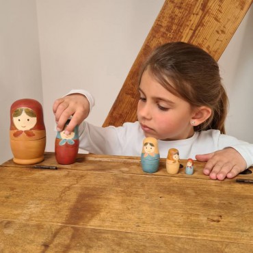 Drewniane Matrioszki do pomalowania Egmont Toys - 2