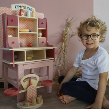 Drewniany mały sklep spożywczy do zabawy Egmont Toys