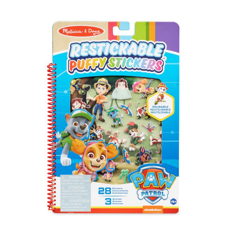 Psi Patrol naklejki wypukłe wielorazowe Dżungla Melissa&Doug - 1