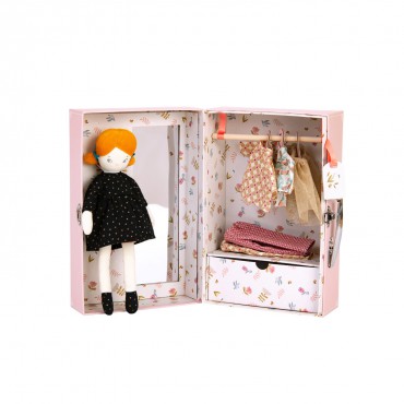 Walizka z lalką i garderobą Paryżanka Moulin Roty - 2