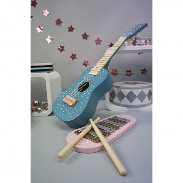 Drewniana gitara niebieska Jabadabado - 2