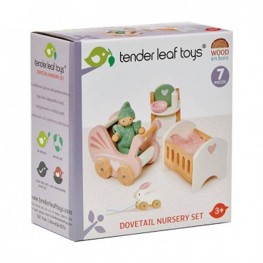 Drewniane meble do domku dla lalek - mebelki dla niemowlaka Tender Leaf Toys - 2