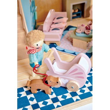 Drewniane meble do domku dla lalek - mebelki dla niemowlaka Tender Leaf Toys - 3