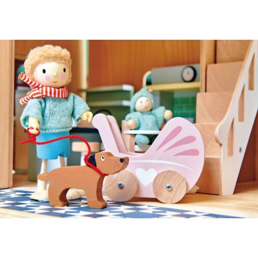 Drewniane meble do domku dla lalek - mebelki dla niemowlaka Tender Leaf Toys - 5