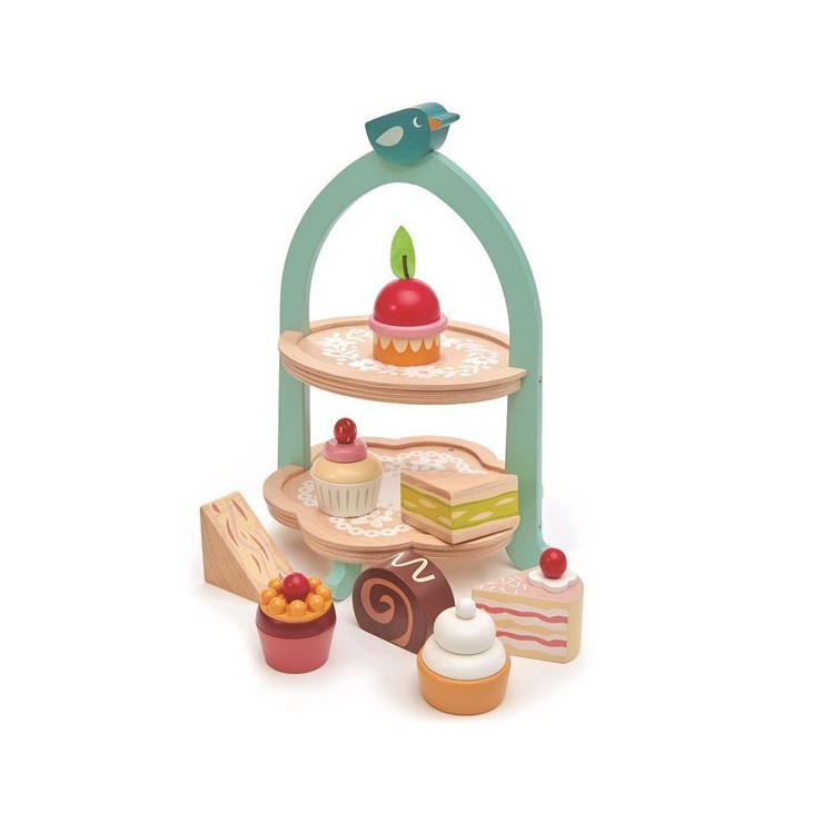 Drewniana patera z przekąskami Mini Chef Tender Leaf Toys - 1