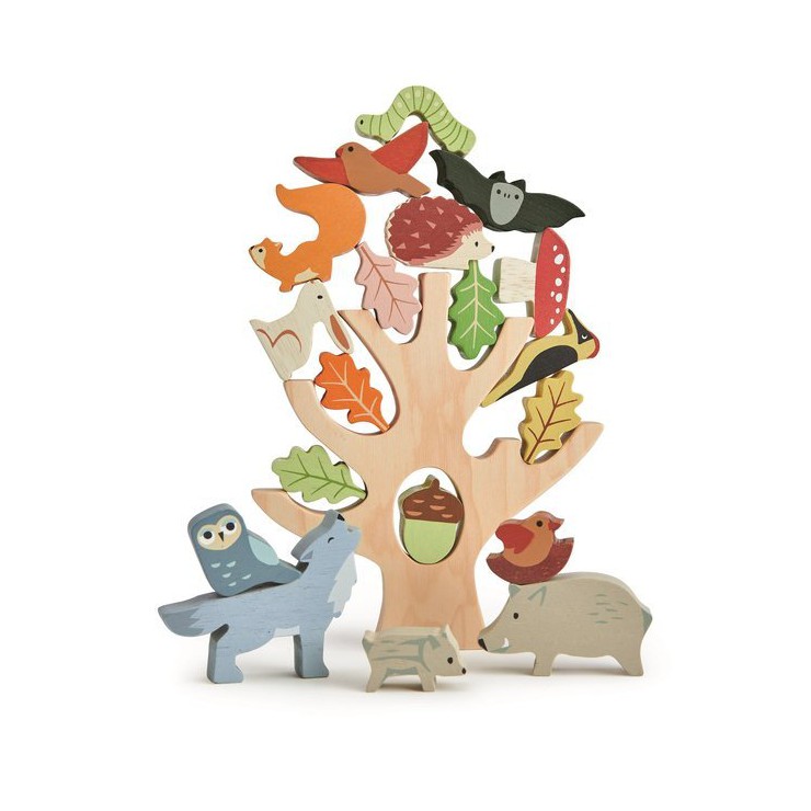 Drewniana gra zręcznościowa - Leśne zwierzątka Tender Leaf Toys - 1