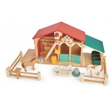 Drewniane figurki do zabawy - farma z zwierzątkami Tender Leaf Toys - 12