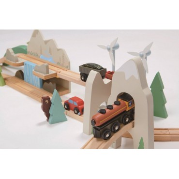 Drewniana kolejka - Podróż po górach Tender Leaf Toys - 9