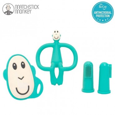 Teething Starter Set Green Matchstick Monkey - 2
