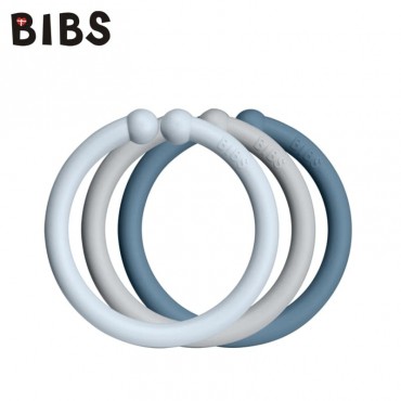 Ogniwa Loops 12-pack Baby Blue & Cloud & Petrol Bibs