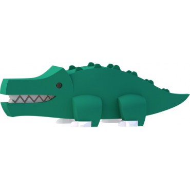Magnetyczny Składany Krokodyl z Dioramą HalfToys
