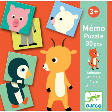 Gra edukacyjna Memo - Animo - Puzzle Djeco