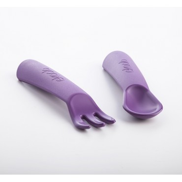 Sztućce 2szt. Purple BIOplastik eKoala