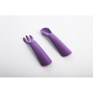 Sztućce 2szt. Purple BIOplastik eKoala