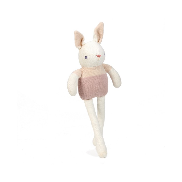 Przytulanka z bawełny organicznej GOTS Cream Bunny ThreadBear Design - 1