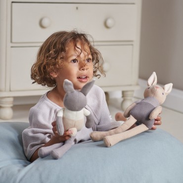 Przytulanka z bawełny organicznej GOTS Taupe Bunny ThreadBear Design - 7