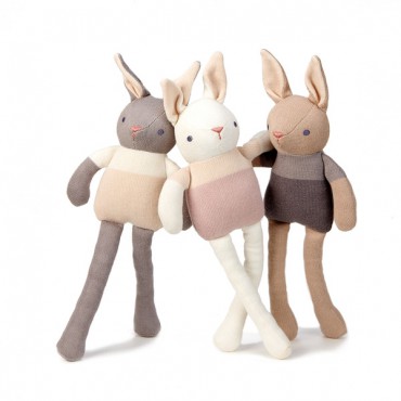 Przytulanka z bawełny organicznej GOTS Grey Bunny ThreadBear Design - 3