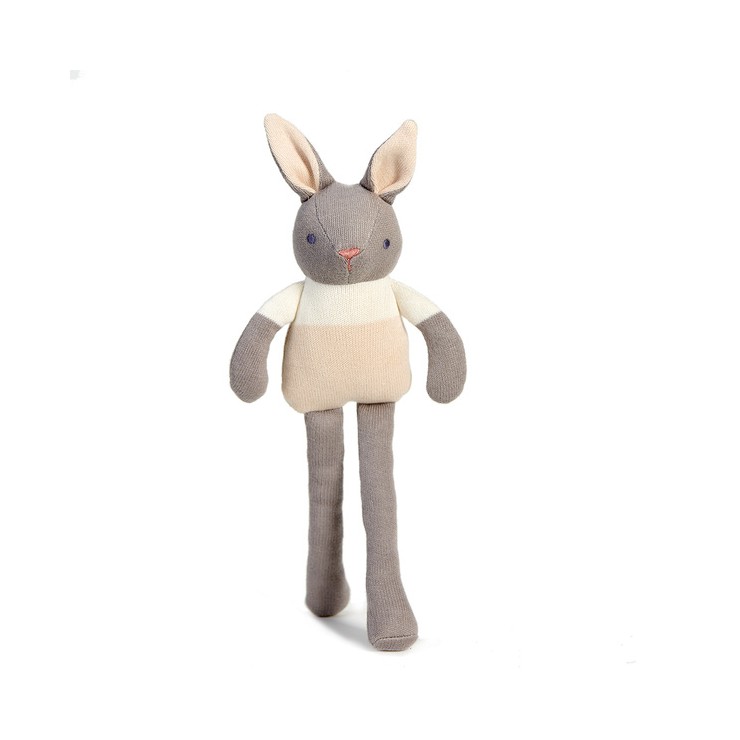 Przytulanka z bawełny organicznej GOTS Grey Bunny ThreadBear Design - 1