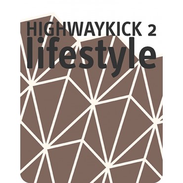 SCOOTANDRIDE Highwaykick 2 Lifestyle Hulajnoga trójkołowa balansowa z zamykanym schowkiem 2+ Brown Lines - 2