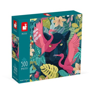 Puzzle artystyczne Mistyczna pantera 500 el. 8+ Made in Poland Janod - 1