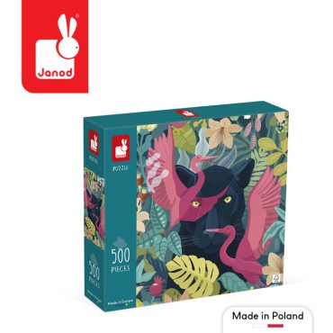 Puzzle artystyczne Mistyczna pantera 500 el. 8+ Made in Poland Janod - 5