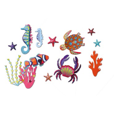 Zestaw kreatywny 4 zwierzęta morskie z papieru 3D 7+ Janod - 3