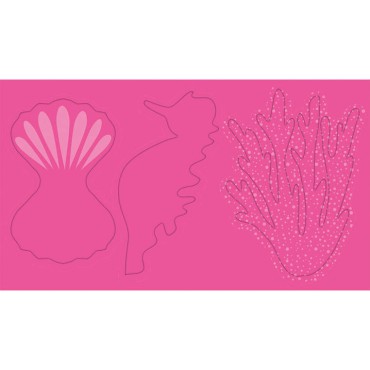 Zestaw kreatywny 4 zwierzęta morskie z papieru 3D 7+ Janod - 7