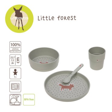 Komplet naczyń dla dzieci Little Forest Lisek Lassig