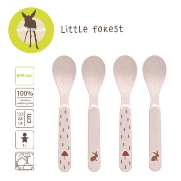 Zestaw 4 łyżeczek dla dzieci Little Forest Zajączek Lassig
