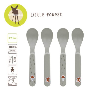 Zestaw 4 łyżeczek dla dzieci Little Forest Lisek Lassig - 4