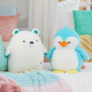 Huggable Squishies – ultramiękka przytulanka-poduszka – pluszowy PINGWIN Poppy Penguin B.Toys - 4