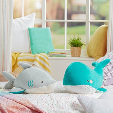 Huggable Squishies – ultramiękka przytulanka-poduszka – pluszowy REKIN Saylor Shark B.Toys