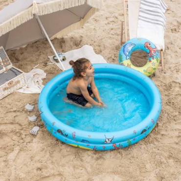 Zestaw: basen, koło treningowe i piłka plażowa The Swim Essentials