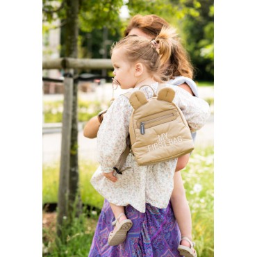 Plecak dziecięcy My first bag Pikowany Beżowy Childhome - 4