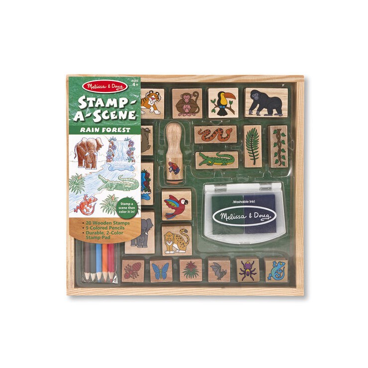 Zestaw stempli Las deszczowy Melissa&Doug - 2