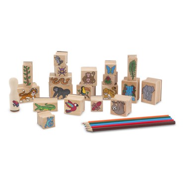 Zestaw stempli Las deszczowy Melissa&Doug - 5