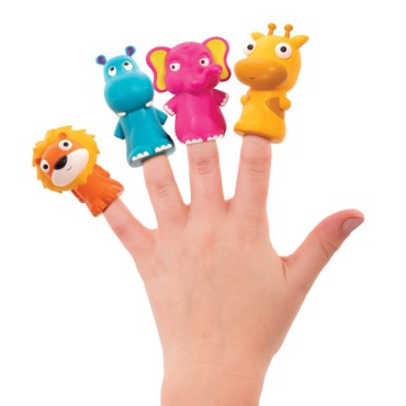 Pinky Pals – pacynki na palce Zwierzaki z Zoo B.Toys - 1