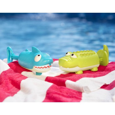 Splishin’ Splash – zestaw dwóch sikawek – Rekin i Krokodyl B.Toys - 4