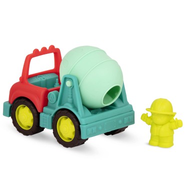 Happy Cruisers – zestaw 3 samochodów budowlanych z figurkami kierowców B.Toys - 3
