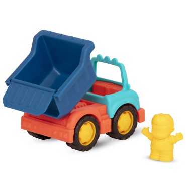 Happy Cruisers – zestaw 3 samochodów budowlanych z figurkami kierowców B.Toys - 4