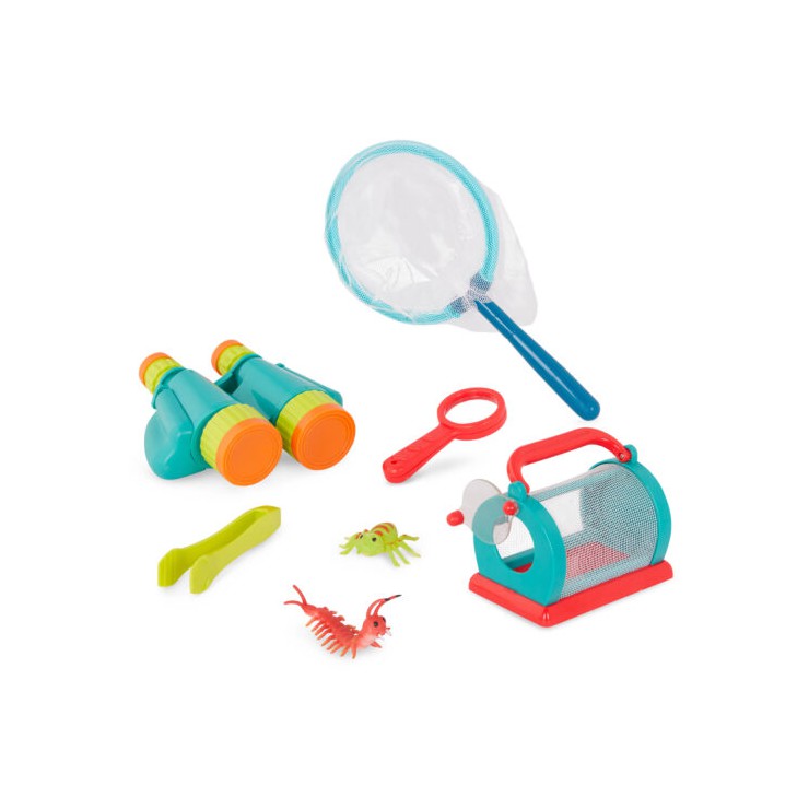 Little Explorer – zestaw małego badacza– do łapania owadów i obserwacji przyrody, z lornetką B.Toys - 1