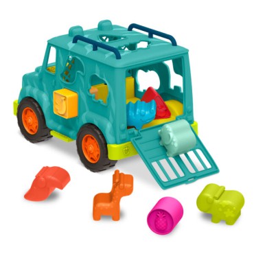 Rollin’ Animal Rescue – ciężarówka ratunkowa dla zwierząt – z klockami sorterami B.Toys - 1