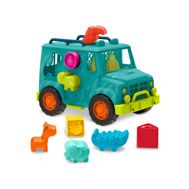 Rollin’ Animal Rescue – ciężarówka ratunkowa dla zwierząt – z klockami sorterami B.Toys - 2