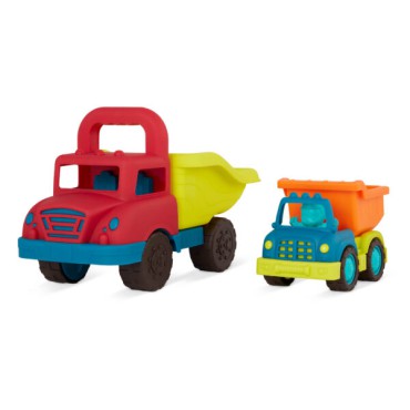 Grab-n-Go Truck Set – zestaw dwóch ciężarówek-wywrotek B.Toys - 2
