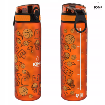 Wąska butelka na wodę Basketball 500ml BPA Free ION8 - 2