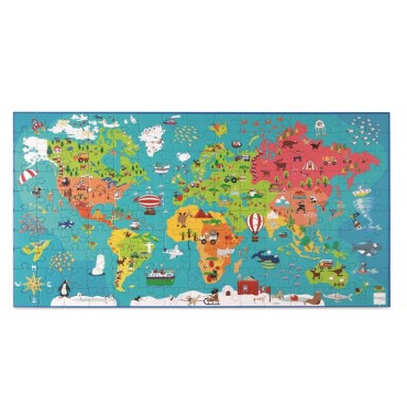 Puzzle Mapa Świata Scratch - 1