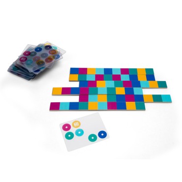 Drewniana gra logiczna Dopasuj kolorowy wzór BS Toys - 5